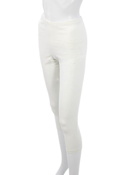 Barbara Gerwit Womens White Capri Leggings Nylon Solid Size XS