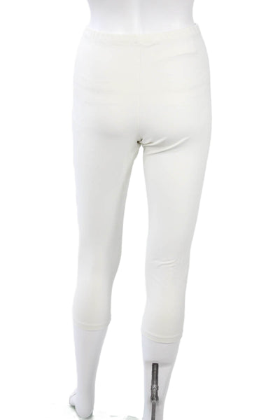Barbara Gerwit Womens White Capri Leggings Nylon Solid Size XS