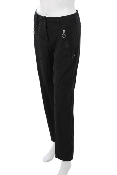 MC Planet Unisex Gothic Black Polyamide Pants Button Size 6