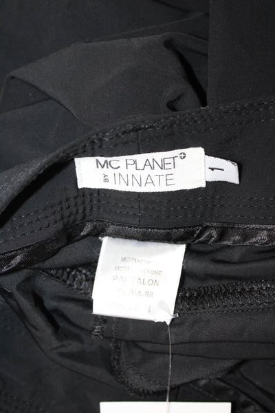 MC Planet Unisex Gothic Black Polyamide Pants Button Size 6