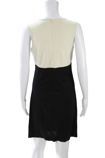 Banana Republic Womens Shift Dress Beige Sleeveless Crewneck Knee Length Size 4