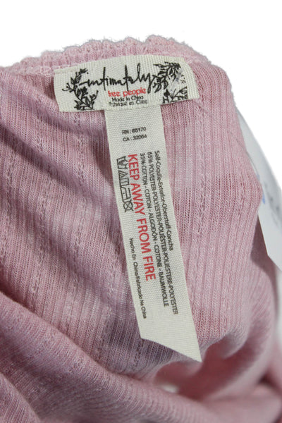 Intimately Free People Womens Pink Bohemian Camisole Sleeveless Size S