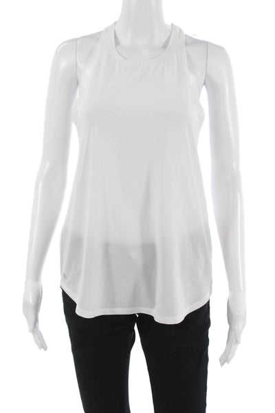Athleta Womens Linen High Neck Sleeveless Tank White Size XS