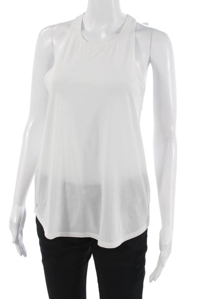 Athleta Womens Linen High Neck Sleeveless Tank White Size XS