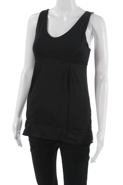 Lululemon Women Tunic Tank Black V-Neck Sleeveless Size 6