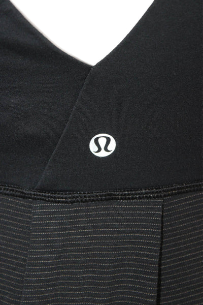Lululemon Women Tunic Tank Black V-Neck Sleeveless Size 6
