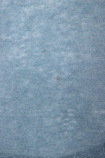 Christopher Fischer Women Basic Linen Square Neck Sleeveless Tank Blue Size XS