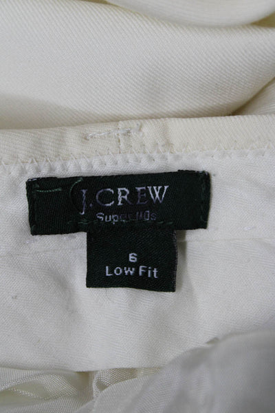 J Crew Women Dress Pants Beige Polyester Blend Size 6
