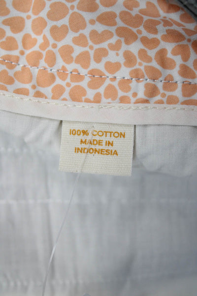 J Crew Unisex Chino Shorts Gray Cotton Button Size 6