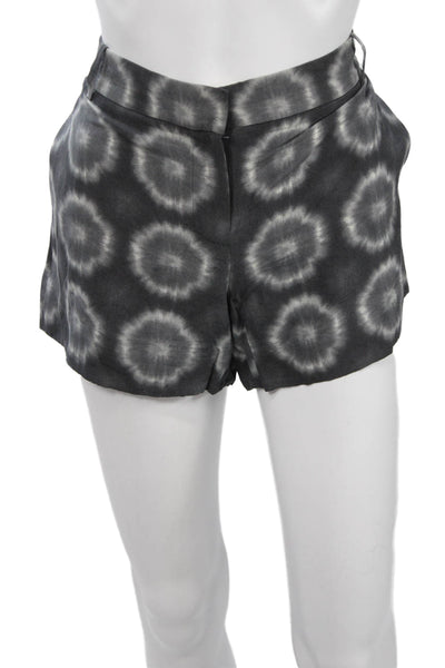 J Crew Unisex Black Silk Linen Bohemian Shorts Size 6