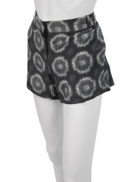 J Crew Unisex Black Silk Linen Bohemian Shorts Size 6