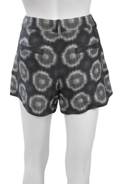 J Crew Unisex Black Silk Linen Bohemian Shorts Size 6