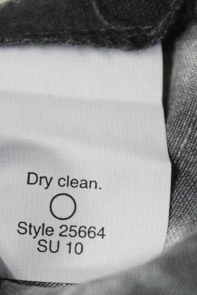 J Crew Unisex Black Silk Linen Bohemian Shorts Size 6