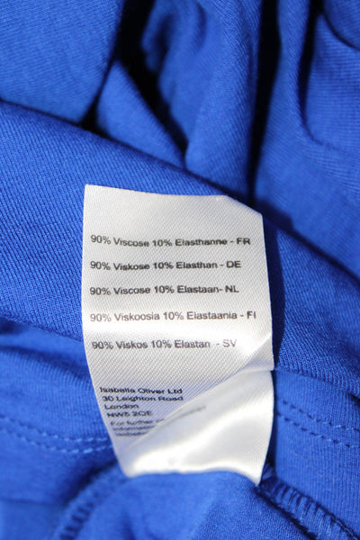Isabella Oliver Women Maternity Jersey Tunic Mock Neck Long Sleeve Blue Size 1