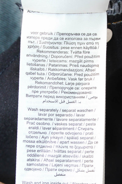 Aligne Unisex Dark Blue Wide-Leg Jeans High Rise Organic Cotton Size 26