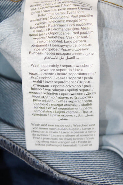 Aligne Womens Dark Blue High Rise Wide Leg Jeans Size 27