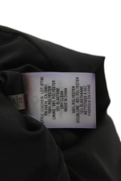 Elie Tahari Women High Neck Sleeveless Black Blouse Zip Size XS