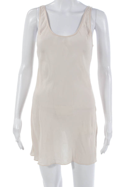 Rebecca Taylor Women Mini Dress Pink Silk Blend Sleeveless Solid Size 0