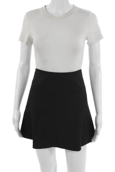 J Crew Womens A-Line Mini Skirt Black Size 00