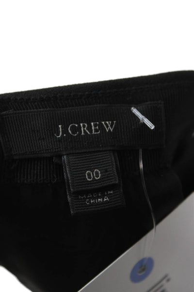 J Crew Womens A-Line Mini Skirt Black Size 00