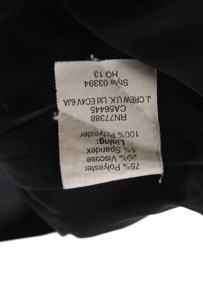 J Crew Womens A-Line Mini Skirt Black Size 00