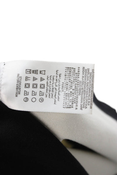 BCBGMAXAZRIA Women Fit & Flare Sweater Dress Black Zip Short Sleeve Size 2XS