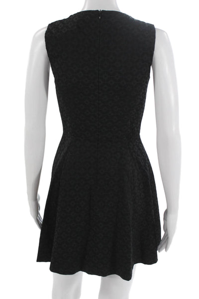 Theory Women Fit & Flare Mini Dress Black Sleeveless Size 00