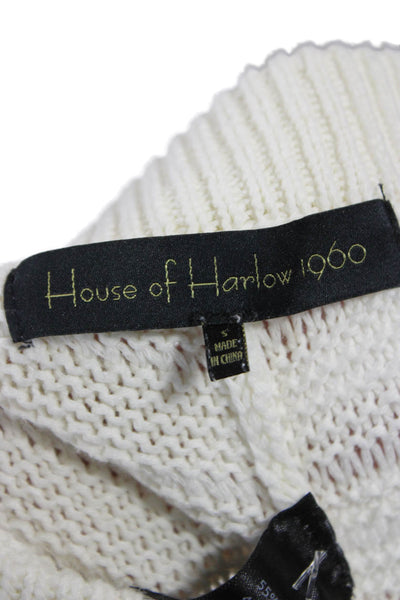 House of Harlow 1960 Women White Bohemian Pants Size S