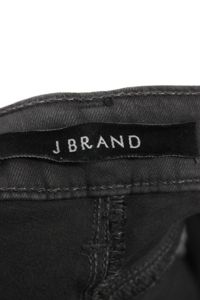 J Brand Womens Skinny Crop Ankle Jeans Dark Gray Mid Rise Petite 25in Size 23