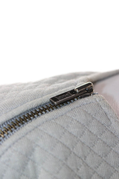 Theory Womens Gray Argyle Short Sleeve Basic T Shirt Size PP