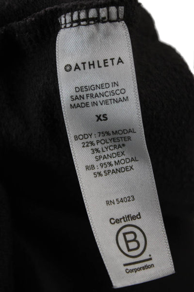 Athleta Unisex Dark Gray Pullover Sweater Long Sleeve Crew Neck Size XS