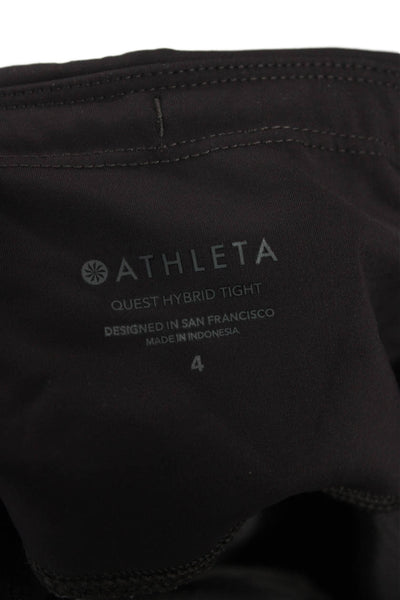 Athleta Women Ankle Leggings Dark Gray Size 4
