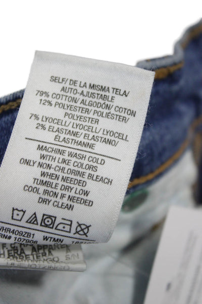 Hudson Womens Skinny Ankle Jeans Dark Blue Mid Rise Size 27