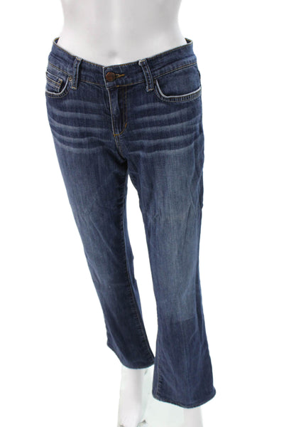 Joes Womens Bootcut Dark Blue Jeans Designer Size 28