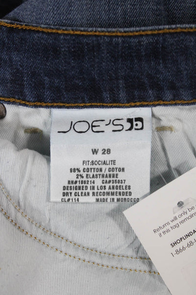Joes Womens Bootcut Dark Blue Jeans Designer Size 28