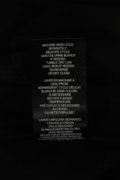 Velvet Women A-Line Midi Skirt Black Polyester Elastane Size S