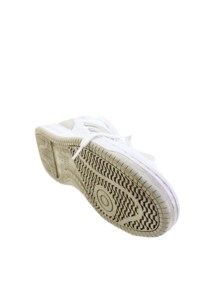 New Balance Mens Leather BB80 Low Top Sneakers White Beige Size 10