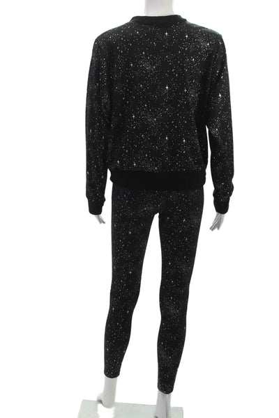 Noli Womens Pullover Sweatshirts Black Long Sleeve Crew Neck Size S