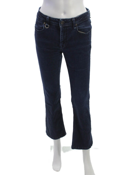 Burberry Brit Womens Bootcut Jeans Dark Blue Mid-Rise Size 30