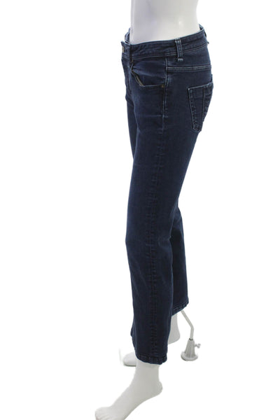Burberry Brit Womens Bootcut Jeans Dark Blue Mid-Rise Size 30