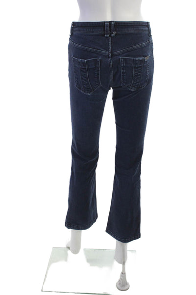 Burberry Brit Womens Bootcut Jeans Dark Blue Mid-Rise Size 30