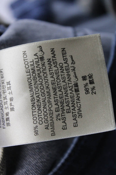 Burberry Brit Womens Bootcut Jeans Dark Blue Mid-Rise Size 30