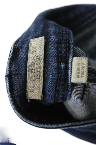 Burberry Brit Womens Bootcut Jeans Dark Blue Mid-Rise Size 30