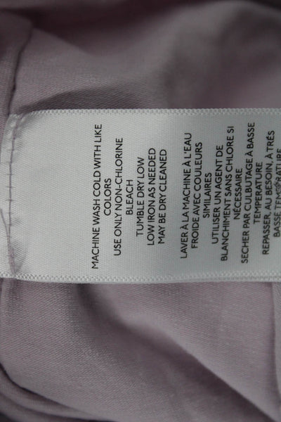 We The Free Womens Basic Square Neck Long Sleeve T-Shirt Pink Size XS