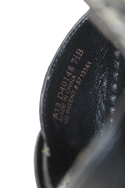 Cole Haan Womens Leather Wedge Slingbacks Sandals Black Size 7.5 B
