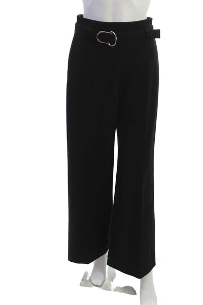 Maje Women Dress Pants Black Buckle Size S