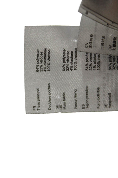 Maje Women Dress Pants Black Buckle Size S