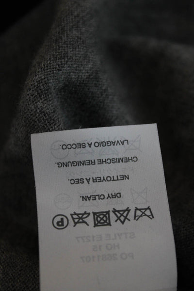 J Crew Unisex Gray Merino Wool Crew Neck Pullover Sweater Size XS