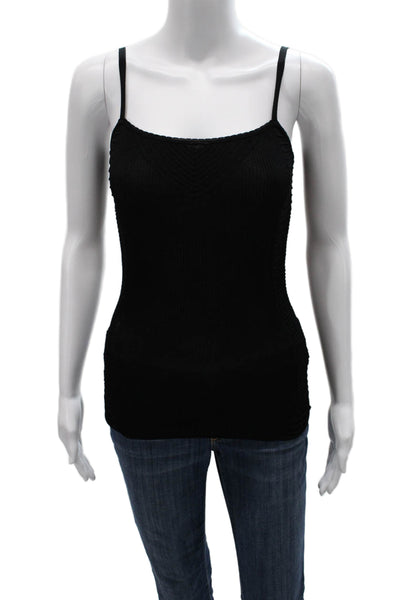 Etro Women Black Square Neck Sleeveless Camisole Basic Size 38