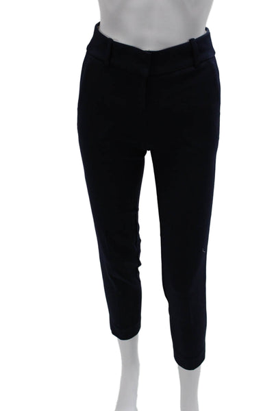 J Crew Women Cropped Ankle Dress Pants Dark Blue Size 00